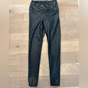 Wilfred Free Black Faux Leather Pants